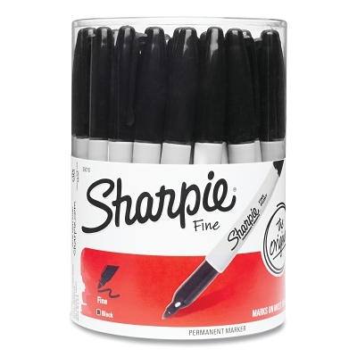 SHARPIE BLACK MARKERS 36CT